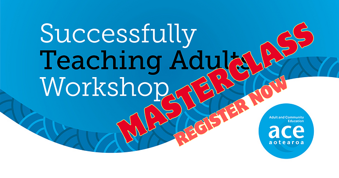 Advanced Masterclass in Teaching Adult Learners - Wellington Tuesday 18th June 2024 logo